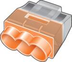 SAMLEMUFFE 3 LEDERE ORANGE 100STK.